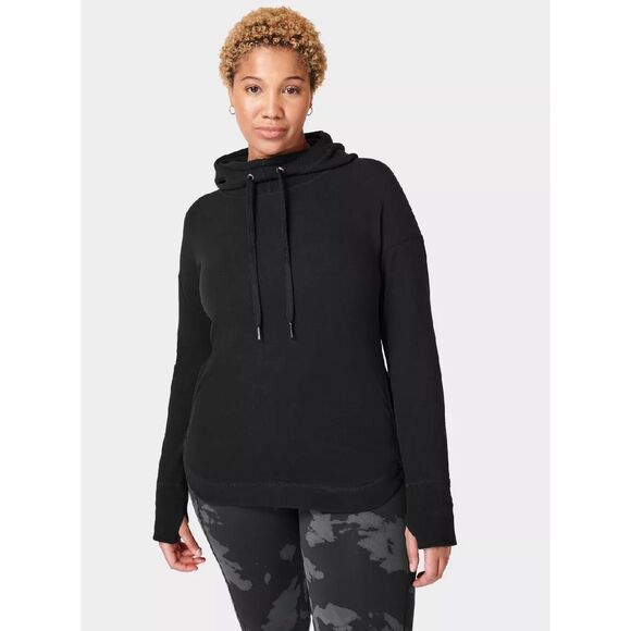 Sweaty Betty NWT Escape Luxe Hoodie Black - Picture 2 of 6